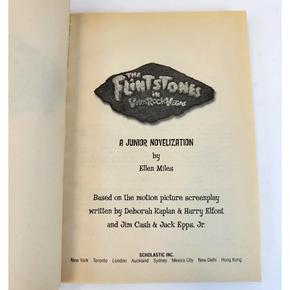 The Flintstones In Viva Rock Vegas‎ Junior Novelization Miles Scholastic PB Kids